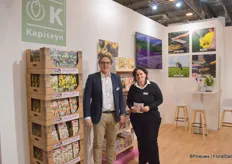 Kapiteyn is a well know trade company in bulbs, whereas Captain Calla is specialized in, obviously, the production of the latter. However, they have the same owners and present themselves together, as here & represented by Johan Bergsma and Natasja Mantel